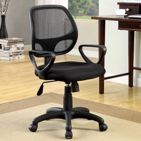 Sherman Office Chair Silver & Gun Metal Finish CM-FC606